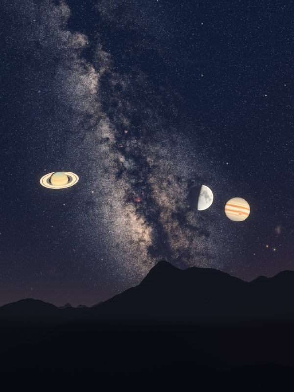 The sky over the Edelweißspitze on 6 September 2019 at 21:00 as a print, with its caption beneath the skyline.