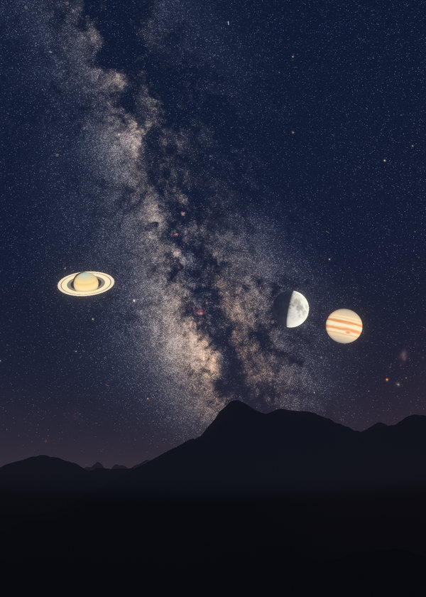 The sky over the Edelweißspitze on 6 September 2019 at 21:00 as a print, with its caption beneath the skyline.