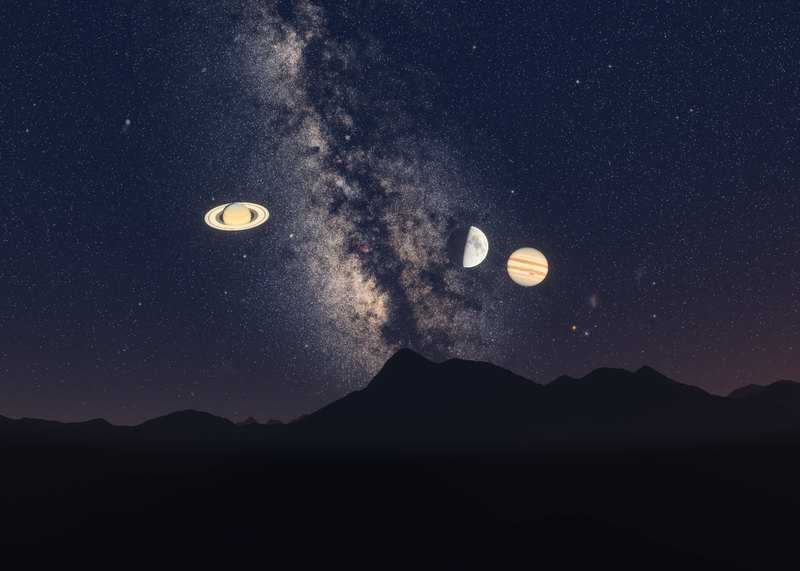 The sky over the Edelweißspitze on 6 September 2019 at 21:00 as a landscape print, with its caption beneath the skyline.