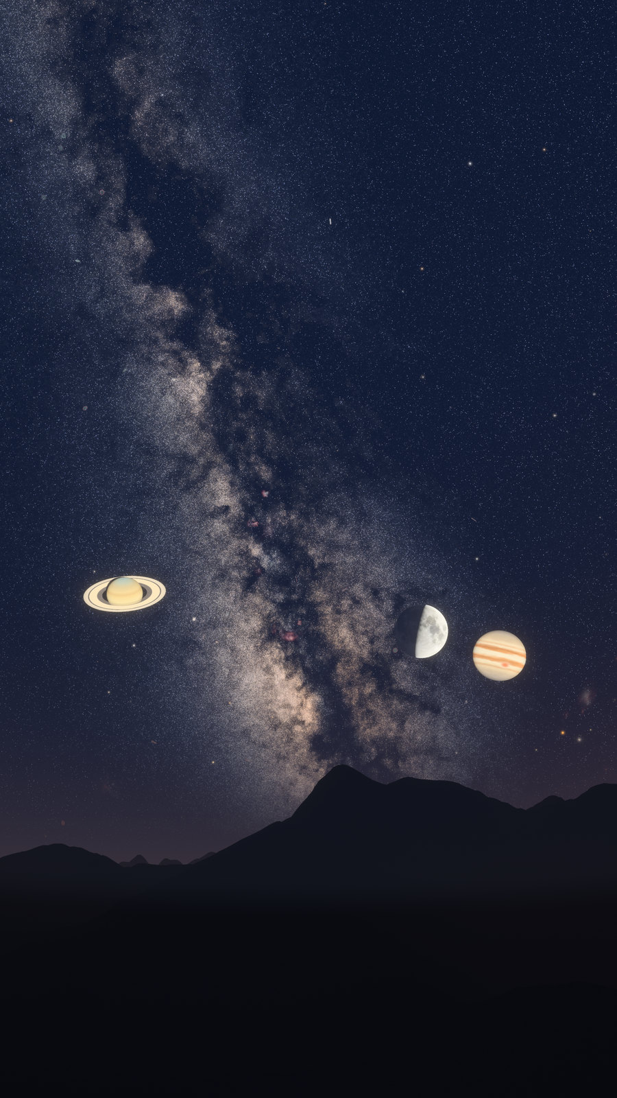 The same sky as a phone wallpaper.